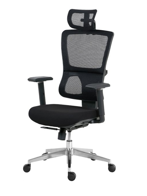 Kancelářská ergonomická židle VIVAX — síť / látka